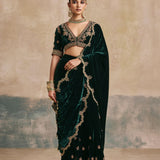 Mehrunissa Draped Sharara Saree-RTS