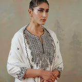 Ivory Gota & Mirror Kurta Set