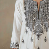 Ivory Gota & Mirror Kurta Set
