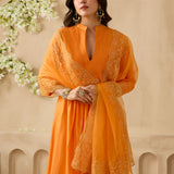 Pin-Tuck and Zari Kurta Set