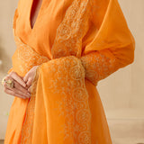 Pin-Tuck and Zari Kurta Set