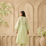Pin Tuck and Lace Kurta Set