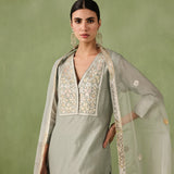 Double Yoke Gota Kurta Set