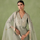 Double Yoke Gota Kurta Set