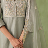 Double Yoke Gota Kurta Set