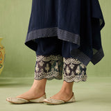 Cotton Gauze Waterfall Hemline Kurta Set