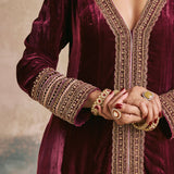 Saba Velvet Anarkali-RTS