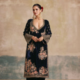 Gulbano Velvet Kurta Set-RTS