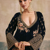 Gulbano Velvet Kurta Set-RTS