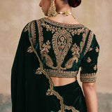 Mehrunissa Draped Sharara Saree-RTS