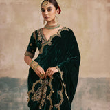 Mehrunissa Draped Sharara Saree-RTS