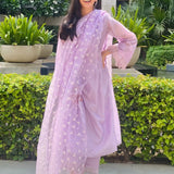 Pin Tuck and Lace Kurta Set