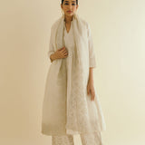 Pin-Tuck and Zari Kurta Set