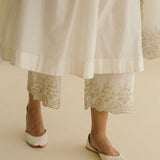 Pin-Tuck and Zari Kurta Set