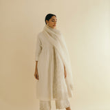 Pin-Tuck and Zari Kurta Set