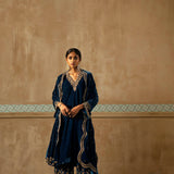 Fiza Gold Zardozi Kurta Set