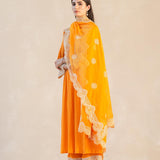 Cotton Gauze Parallel Yoke Kurta Set