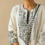 Ebony & Ivory Trellis Kurta Set