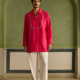 Maahi - Rani Pink Kurta Set