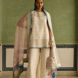 Arzoo - Ivory Sharara Set