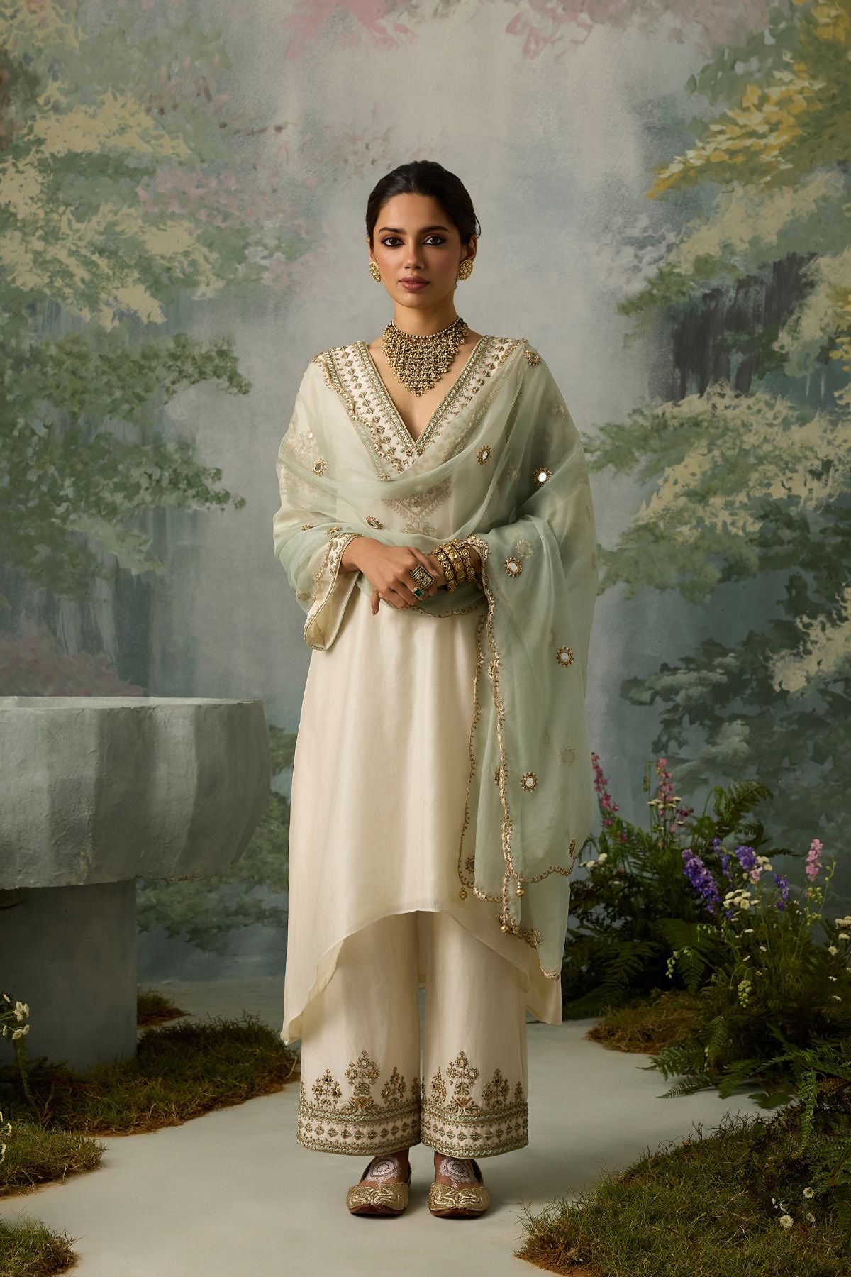 Indu Asymmetrical Kurta Set