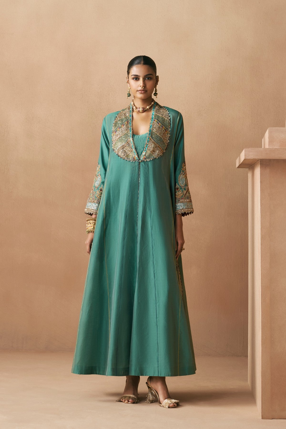 Dham - Forest Green Abaya Dress