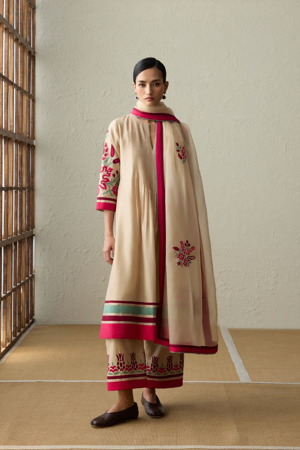 Kiri - Dark Beige Kurta Set-RTS