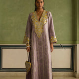 Sajda - Lilac Banarasi Kaftan
