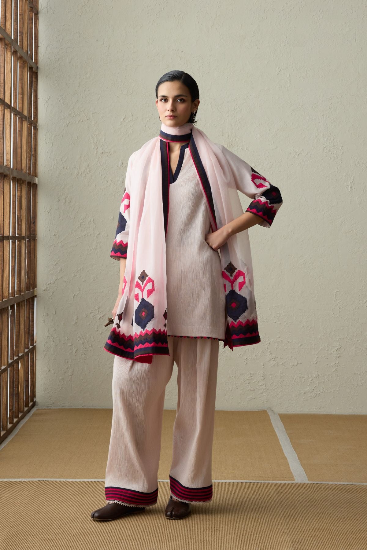 Hasu - Baby Pink Farshi Salwar Set