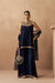 Homa - Navy Blue Sharara Set