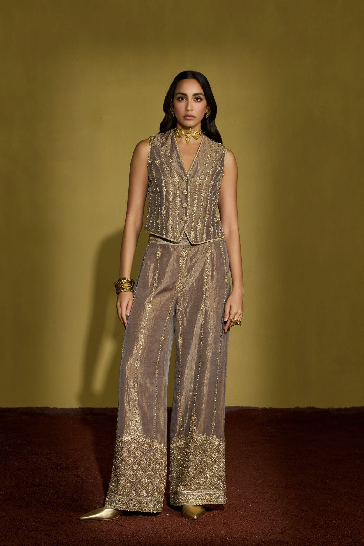 Laila Waistcoat Set