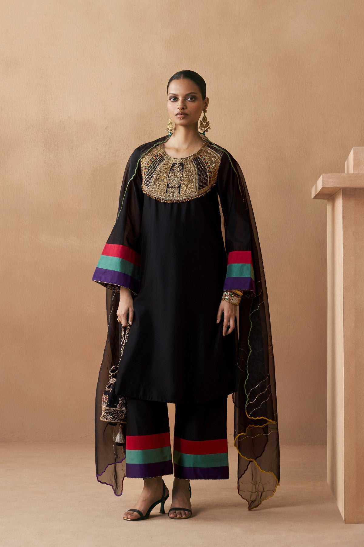 Aloka - Black Kurta Set