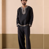 Rotary - Black Kurta Set