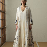 Sora - Ivory Anarkali with Cape Jacket