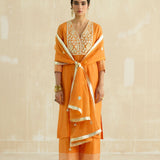 Double Yoke Gota Kurta Set