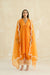 Asymmetrical Cotton Gauze Kurta Set