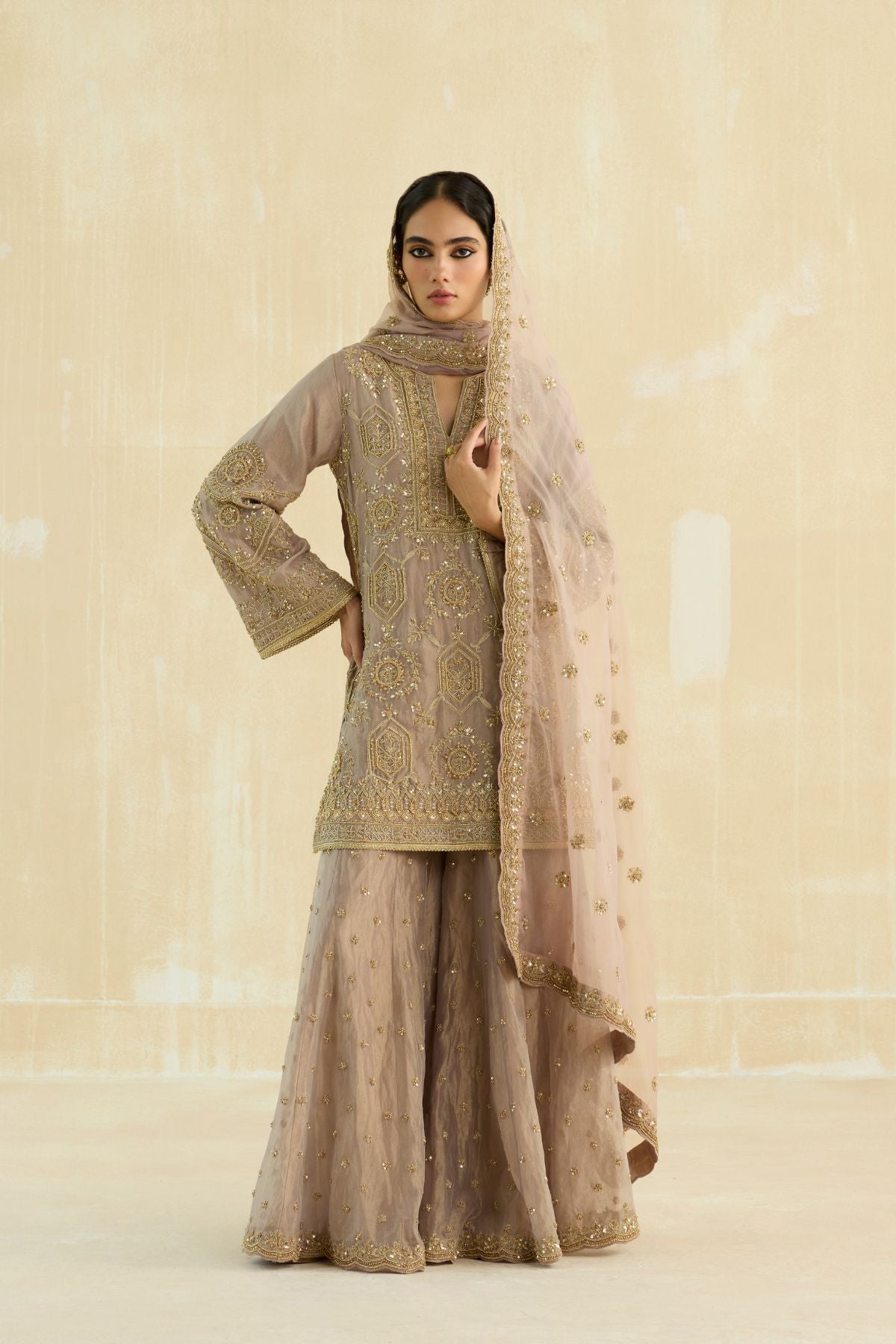 Golden Hour Gharara Set