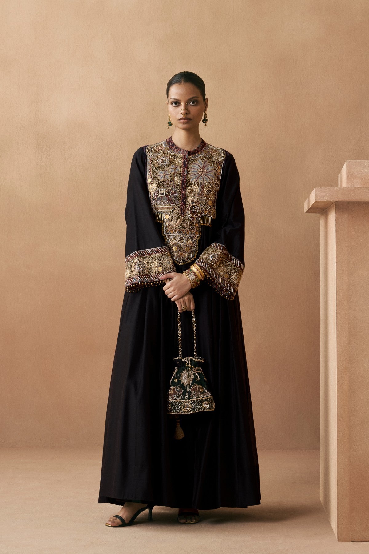 Tattva - Black Anarkali