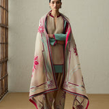 Matsu - Dark Beige & Forest Green Kurta Set-RTS
