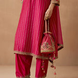Sama - Crimson Magenta Kurta Set