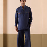 Langford - Navy Kurta Set