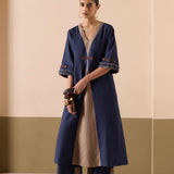 Inked - Navy Kurta Set