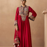 Tattva - Deep Red Anarkali