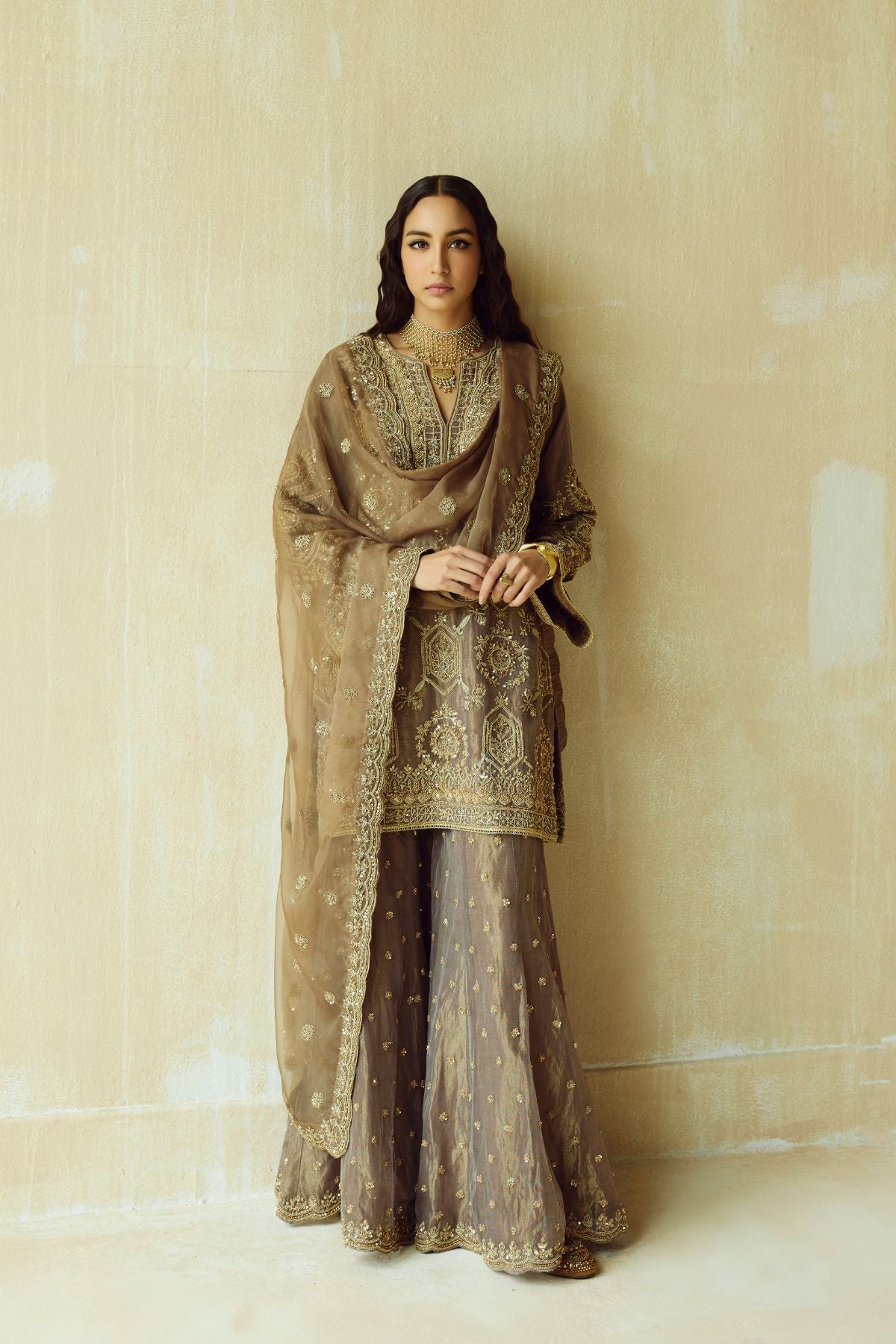 Golden Hour Gharara Set