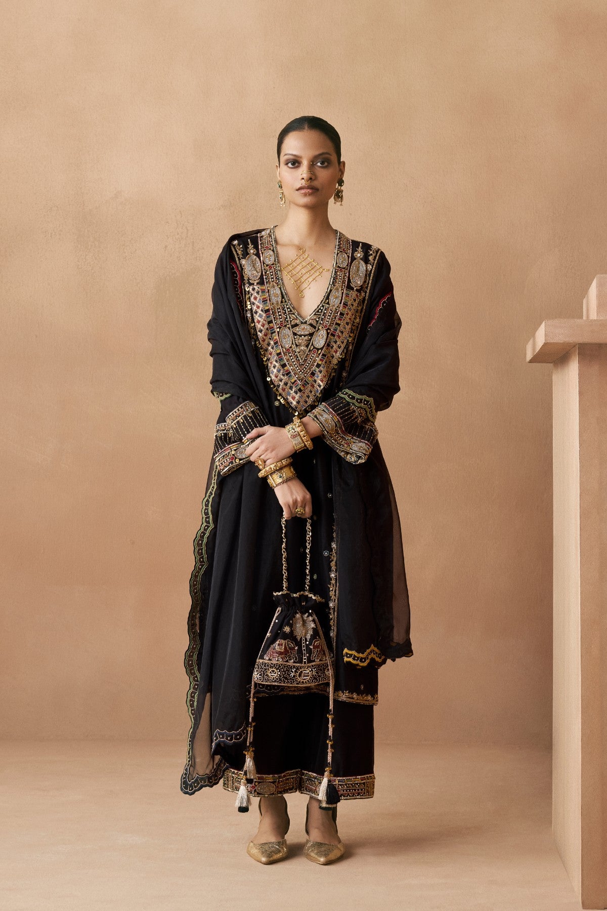 Prana - Black Kurta Set