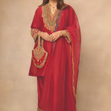 Satya - Deep Red Kurta Set