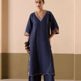 Outlook - Navy Kurta Set