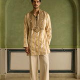 Zorawar - Ivory & Gold Kurta Set