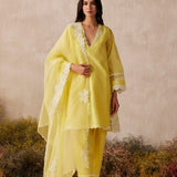 Lemon Breeze Kurta Set-RTS