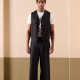 Carlton - Black Gilet Set